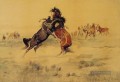 Der Herausforderung Westliche Amerikanischer Charles Marion Russell Pferd